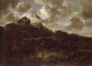 Mountainous and wooded landscape with a river Jacob van Ruisdael